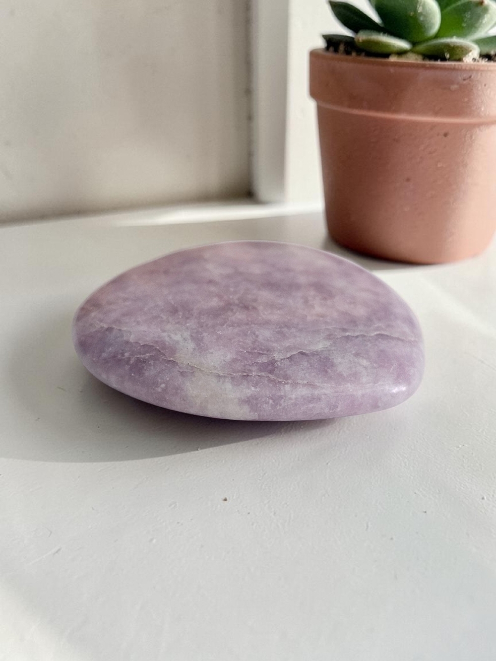 Lavender Polished Stone  Palmstone
